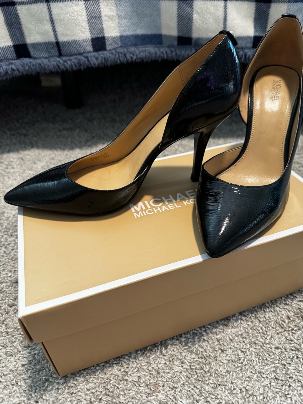 Michael Kors Black Patent Pointed-Toe Stilettos